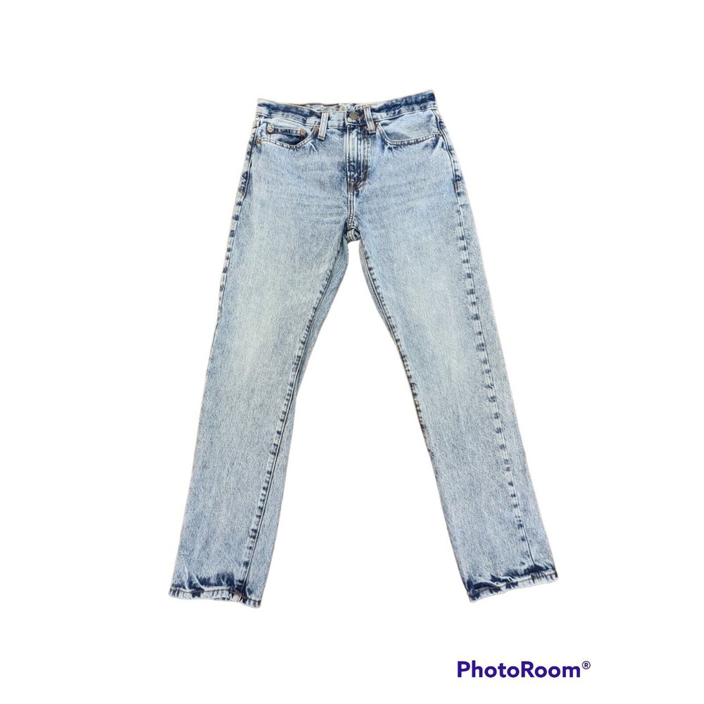 American Eagle Dad Jeans Blue Denim Mens Size 30x29 Actual Measurements